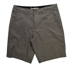 Goodfellow & Co Gray Flat Front Shorts Size 28 w/ Tie to Ensure Great Fit EUC